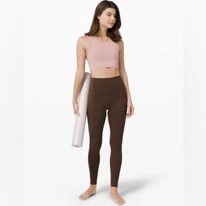 Lululemon Align High-Rise Pant 25” Nulu Leggings Pants Size 6 in Roasted Brown